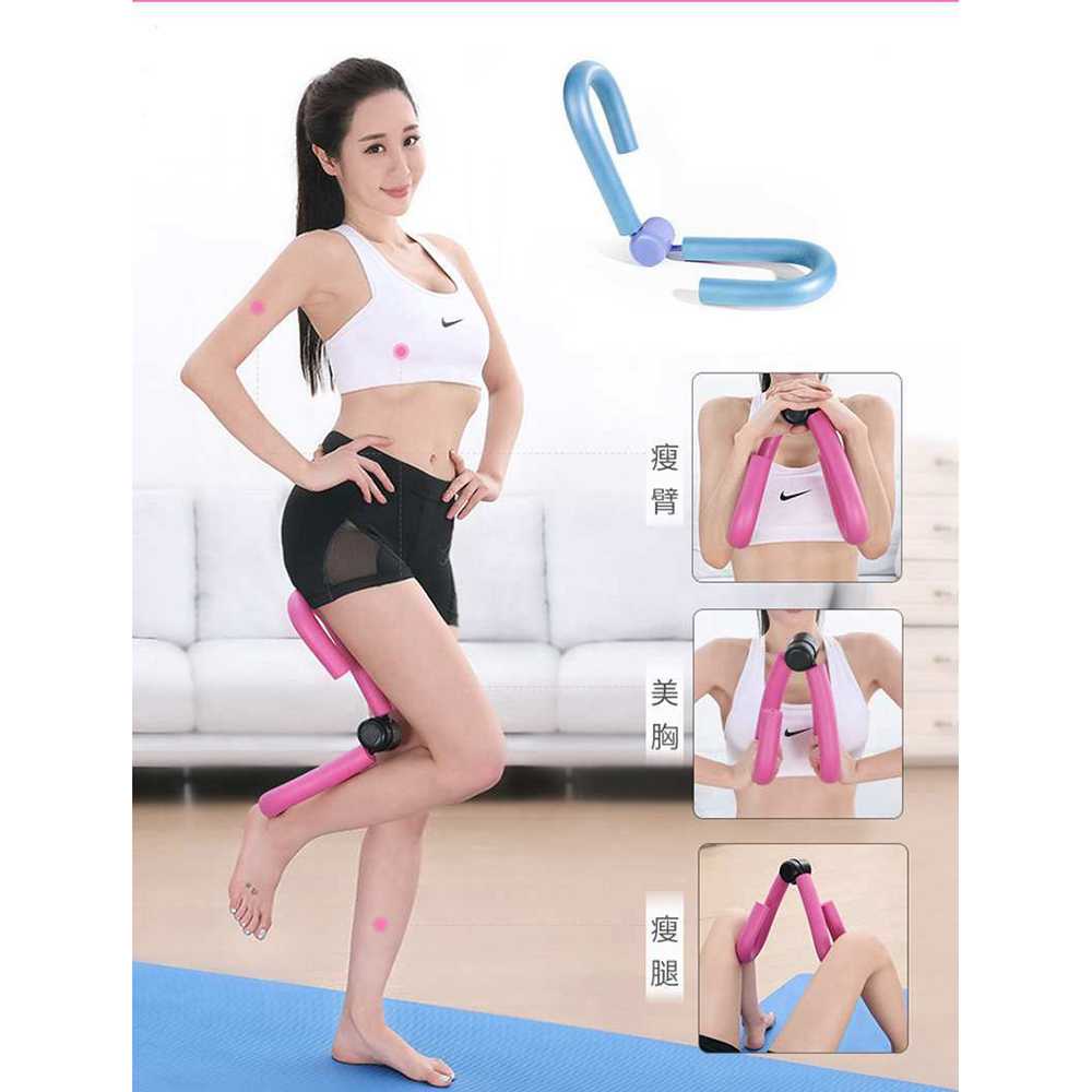 Alat Fitness Otot Paha Kaki Leg Thigh Muscle Trainer / Leg Clip Yoga Peregangan Otot Paha Tangan Dan Kegel / Alat Yoga rumah Pengecil Perut / Alat Fitness Rumah V Shape Pengencangkan Otot Paha Kaki Lengan Tangan / Perlengkapan Fitness Rumah Murah Original