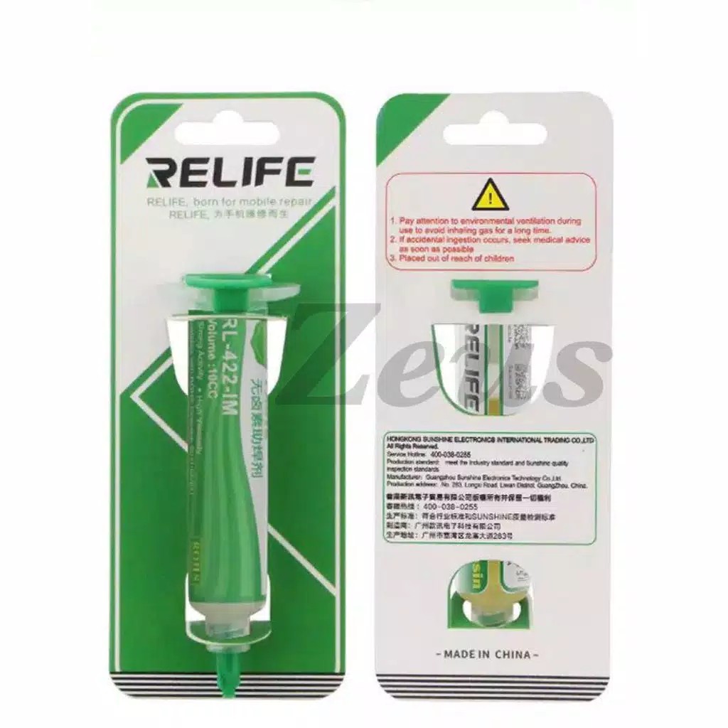 Flux Pasta Relife Rl-422-im - Minyak Pasta Solder Relife Rl422im 10cc