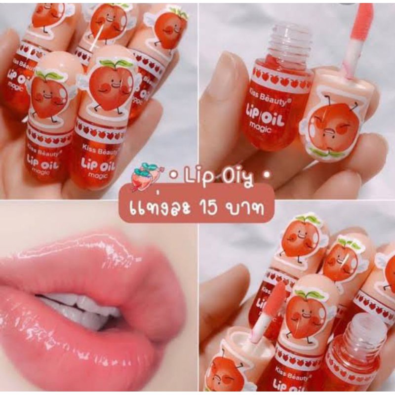 PROMO H/Percs Kiss Beauty Vitamin bibir /LIP OIL HARUM LEMON BEST SELLER