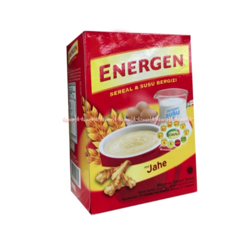 Energen Sereal Dan Susu Bergizi 5sachet Rasa Vanila Coklat Jahe Jagung Kacang Hijau Minuman Makanan Cereal Instan untuk Sarapan