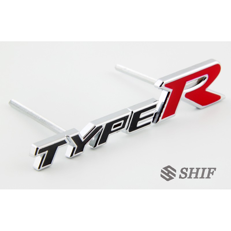 1Pc Stiker Emblem Logo Tipe R Untuk Grill Depan Honda Civic City Odyssey