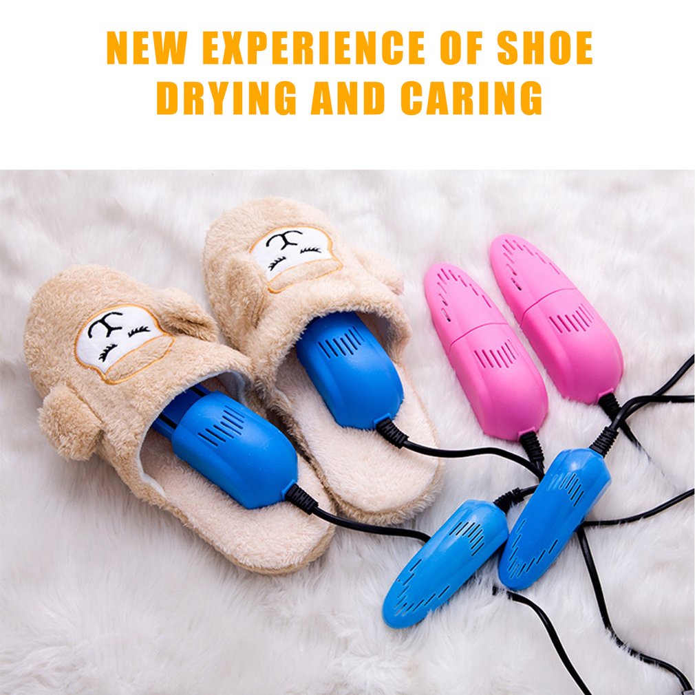 Taffware Pengering Sepatu Elektrik Cepat Kering Sandal sepatu dan sandal basah Shoes Dryer 10W 220V EU Plug pembersih sepatu Constant Temperature Deodorization Sterilization Shoe Dryer Quick-drying Household Dormitory Student Shoe Drying Device