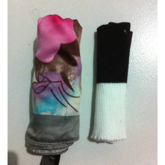 jilbab segiempat + inner rajut