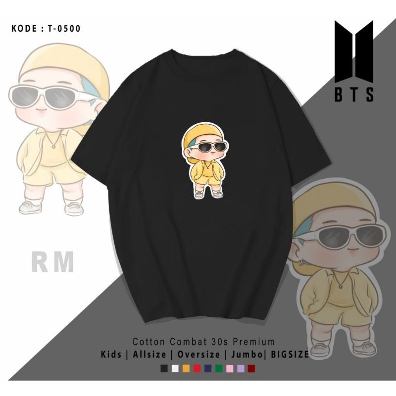 T-SHIRT / TUMBLR TEE TINY BT21 BTS / UNISEX COTTON 30S PREMIUM