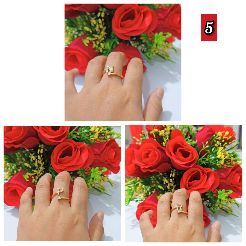 Cincin Dewasa Ininsial Huruf A-Z Chat Kami pilih huruf (COD)