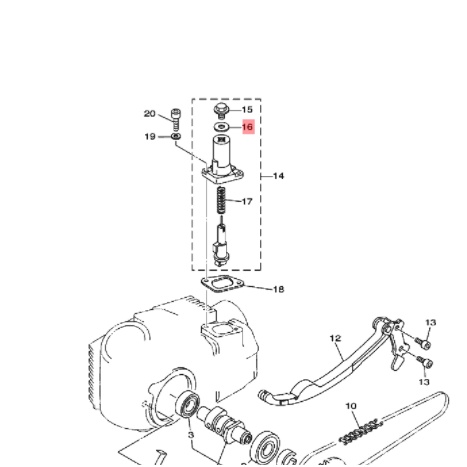 karet oring tensioner crypton vega r lama jupiter z 105 original ygp 4st-12223-00