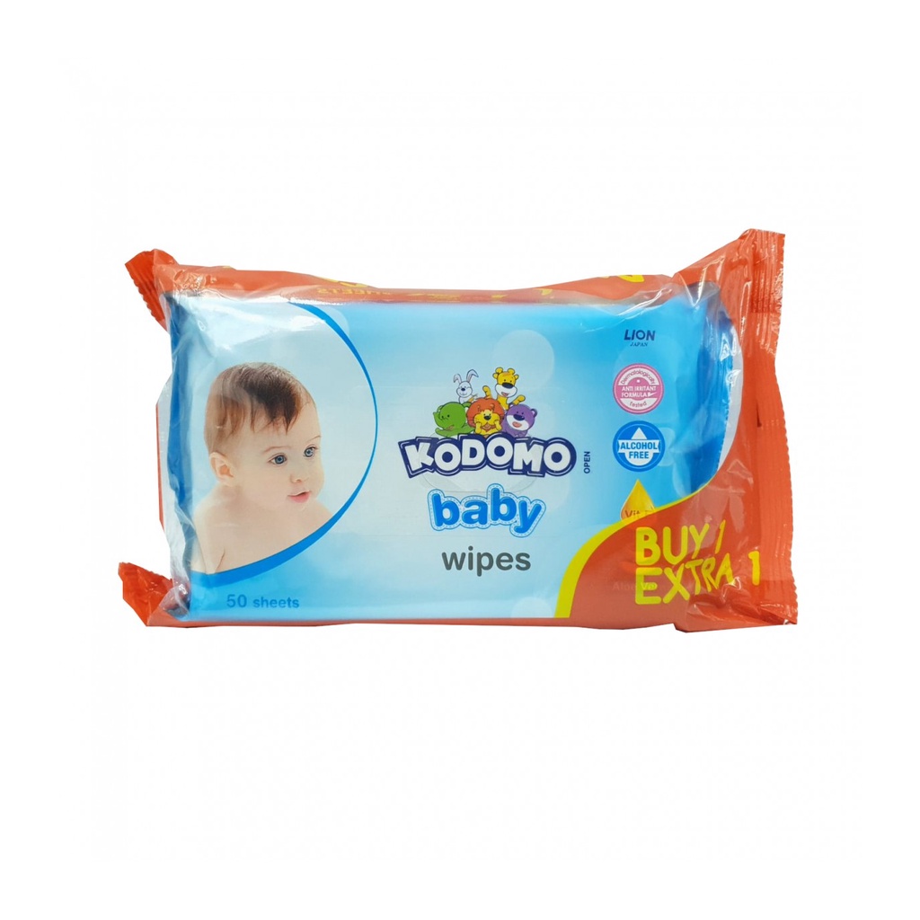 KODOMO BABY WIPES ISI 2 PACK