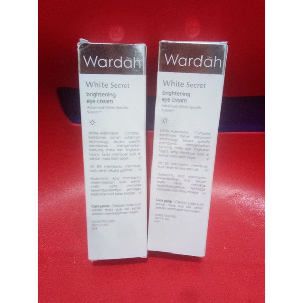 Wardah White Secret Brightening Eye Cream / Krim Mata Panda/Mata Panda Krim Mata