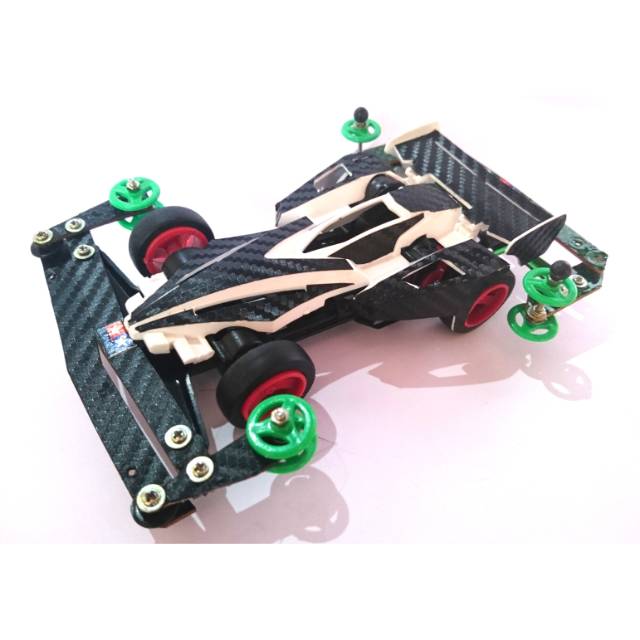 Tamiya Rakit Sendiri_Mini 4WD Cyclone Magnum TRF (rep)-Semi STO  Chassis Super 1