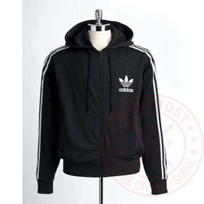 HODIE PRIA DISTRO MURAH KEREN JAKET HOODIE ZIPPER ADIDAS SPORT WARNA HITAM TERBARU
