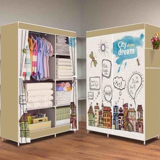 (Diskon!!) Lemari Plastik / Lemari Pakaian Plastik / Lemari Portable