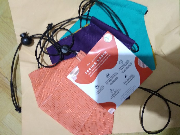 Masker 3d Perca ●  Purple & Fanta