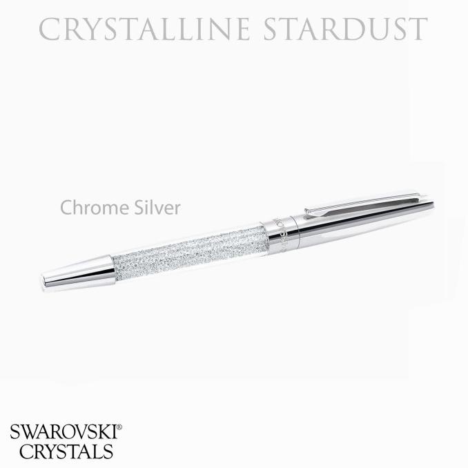 

Swarovski Crystalline Stardust Bolpen Pen - Chrome