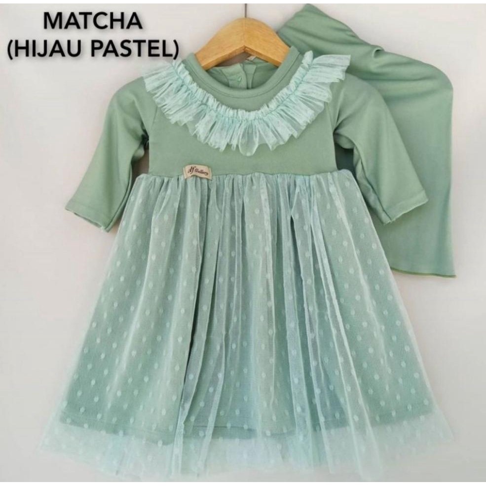 Gamis Couple Ibu Dan Anak Bahan Dior Silk Kombinasi Ceruty Gamis Anak Alika Syar'I / Gamis Anak / Ga