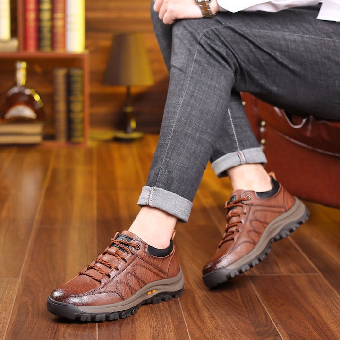 Sepatu Pria 01138550 Men's Leather Casual Shoes