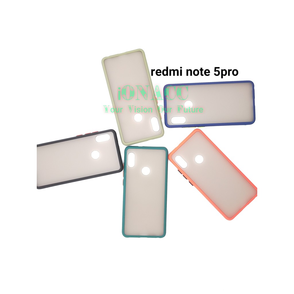 ION CASE MY CHOICE REDMI NOTE 5 PRO -HARDCASE DOVE TPU MACARON