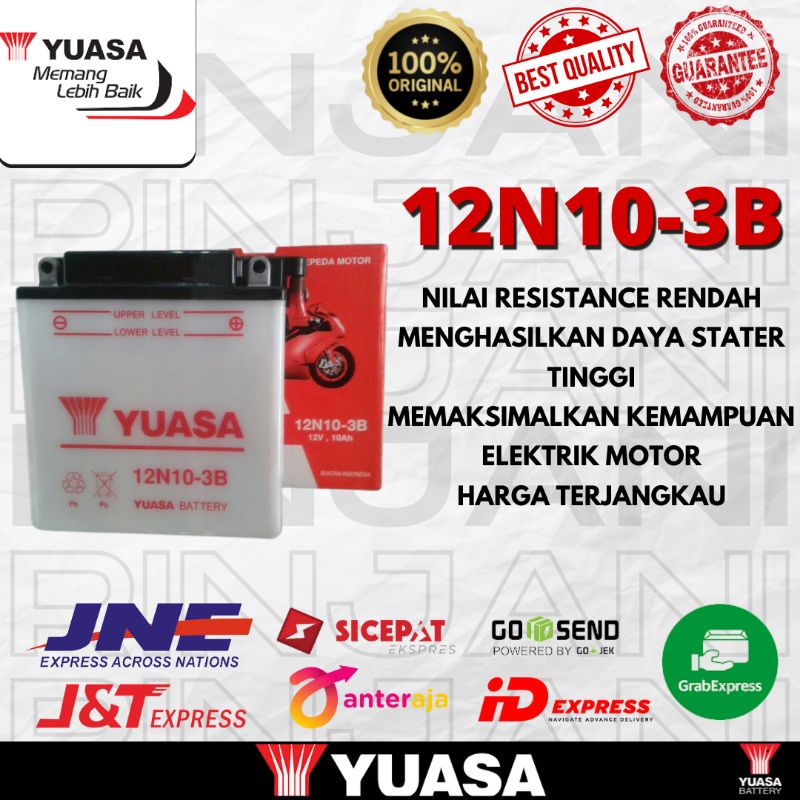 Jual AKI YUASA TOSSA / VIAR RODA 3/STROOM IKAN/BELUT/vespa classic