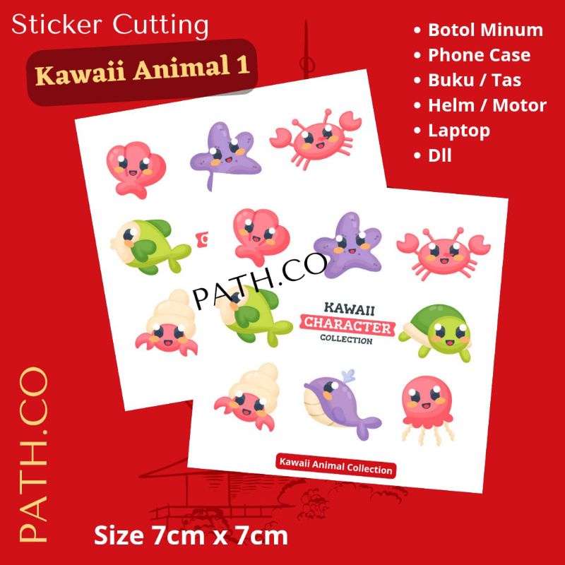 

Kawaii Sticker Aesthetic Cute Animal 1 Stiker Super Kawaii for Tumblr Helm Laptop Tas Phone Case HP