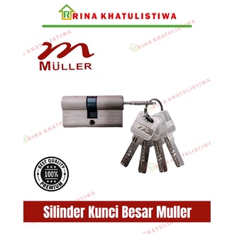 Silinder Kunci Pintu Muller Besar 60mm | Anak Kunci Pintu Muller Besar