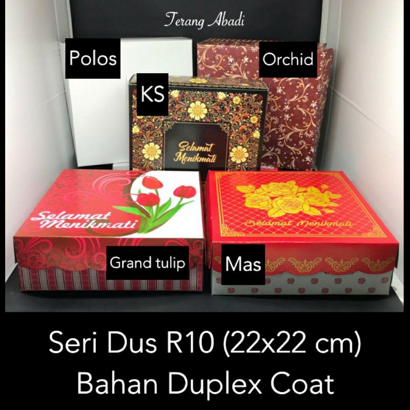 Dus Nasi 22 X 22 X 8 cm Supra Merah R10 / Dos Kue / Dus Roti / Dus Snack / Dus Nasi Hajatan /Dus Snack Ultah/ Kerdus Makanan