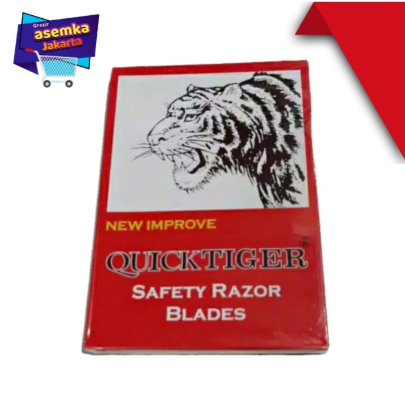 Silet Cukur Quick Tiger Perpack isi  (100pcs) grosir