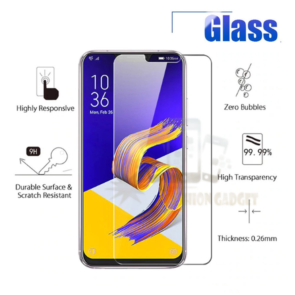 Tempered Glass Asus Zenfone 5z ZS620KL 2018 Anti Gores Kaca Screen Guard Protector Pelindung Layar