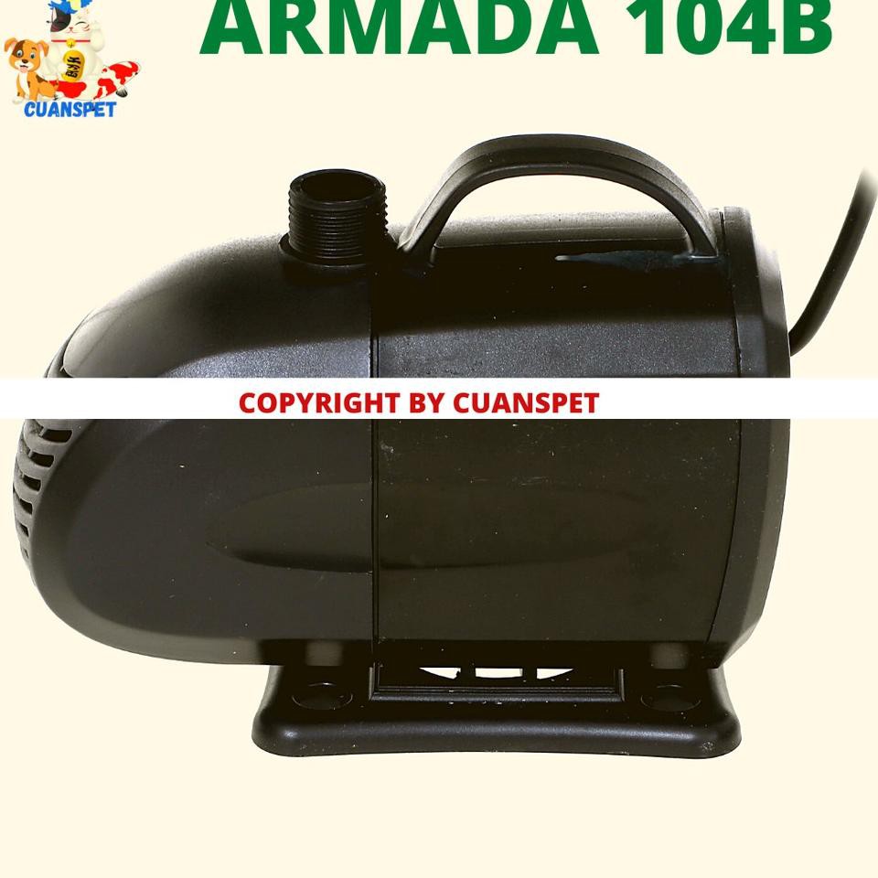 Pompa Air Celup Kolam Ikan Aquarium Aquascape Akuarium ARMADA SP 104B 22 Watt 2.5 Meter 2500lH Lari