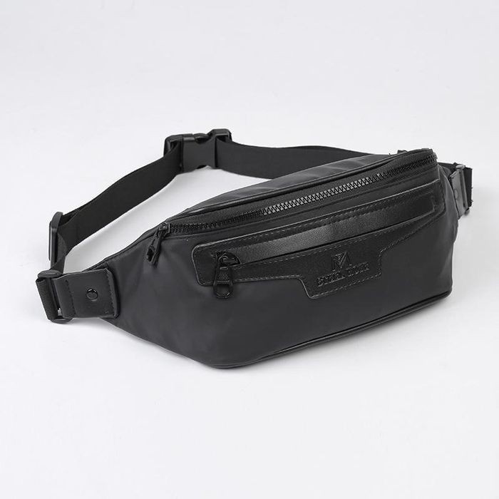 Tas Selempang Multifungsi Premium Slingbag Kulit Anti Air Kecil U1Y3 Polos Outdoor Keren Kain Waistb