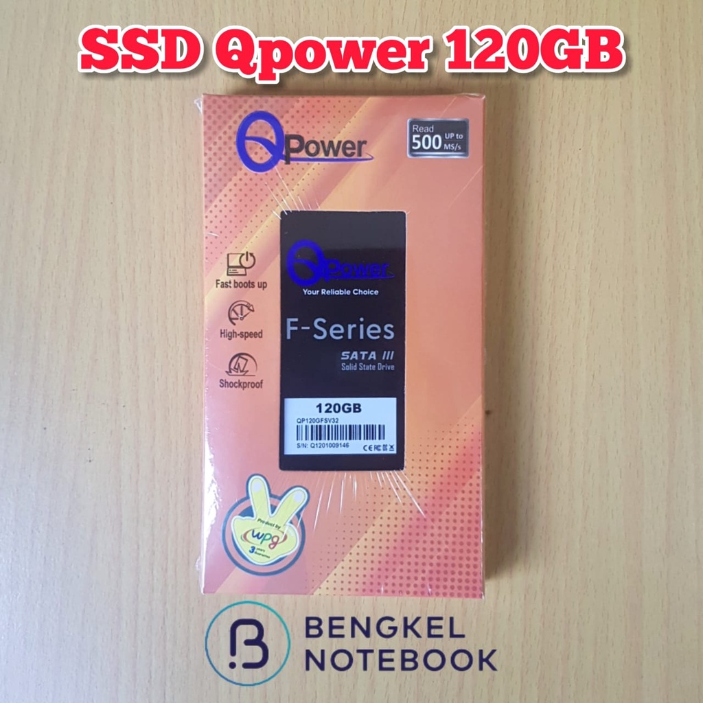 SSD QPOWER 120GB SATA3 6Gb/s Garansi 1 tahun