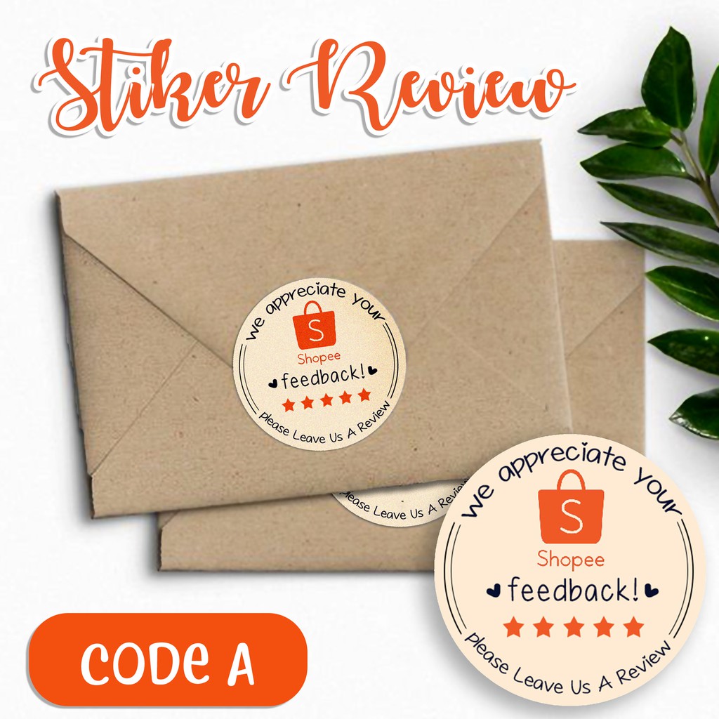 

SHOPEE REVIEW STICKER CODE A