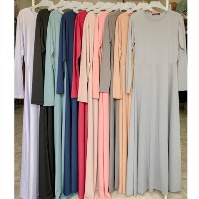 Gamis polos azra elzatta