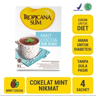 TROPICANA SLIM MINT COCOA 15GR ISI 4 SACHET