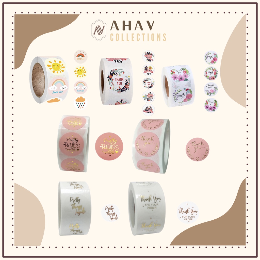 STICKER THANK YOU | STIKER LABEL | STIKER TERIMA KASIH | STIKER ESTETIK