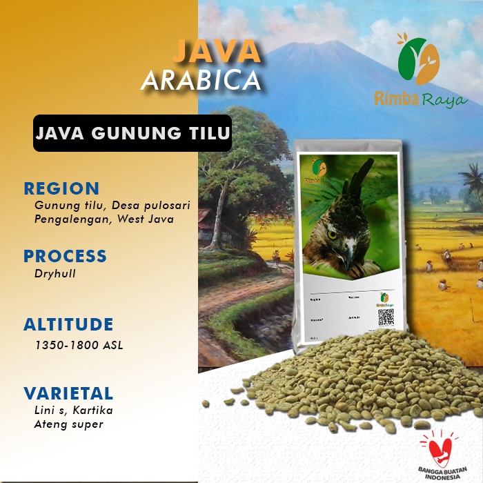 

Arabica Greenbean Gunung Tilu Grade 1 Dryhull Process