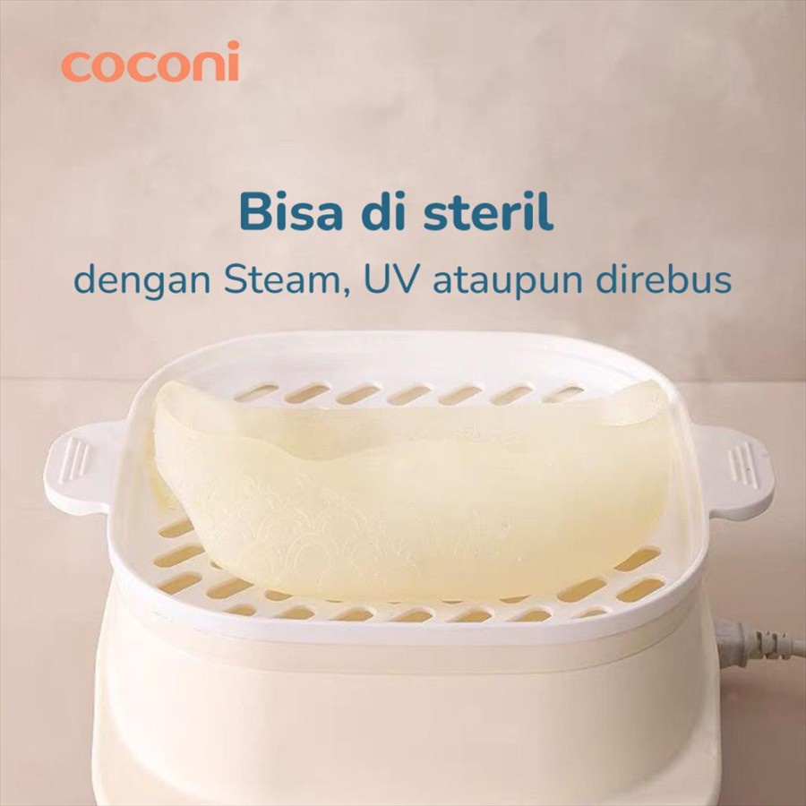 Coconi Ultra-Thin Silicone Bib / Celemek Silikon Bayi