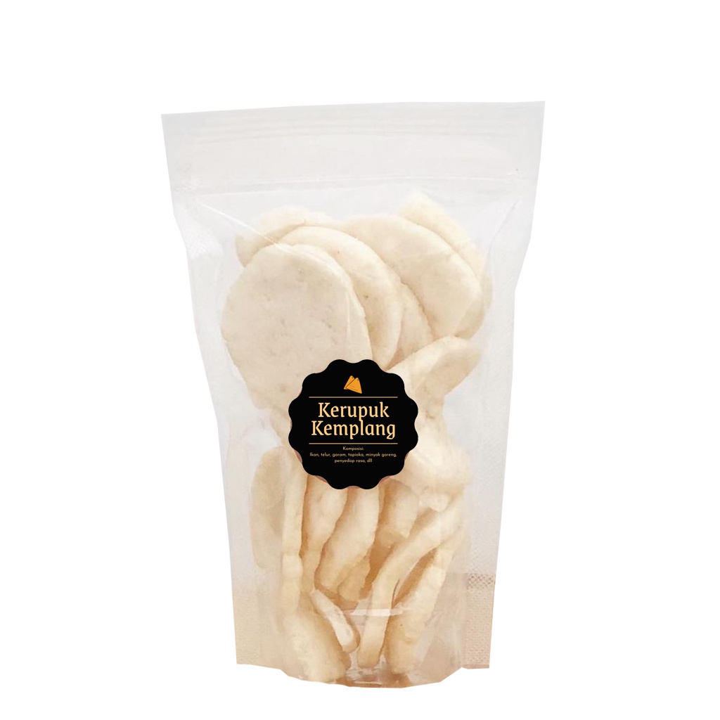 [DELISH SNACKS] Kerupuk Kemplang (S) 35gr / Snack Cemilan / Camilan Krupuk Palembang Ikan Asin Gurih