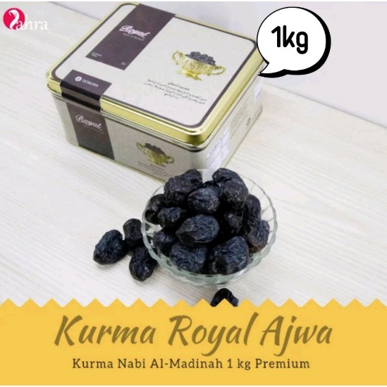 

Kurma Ajwa Royal Al-Madinah Premium / Kurma Nabi Asli 850gr 100%