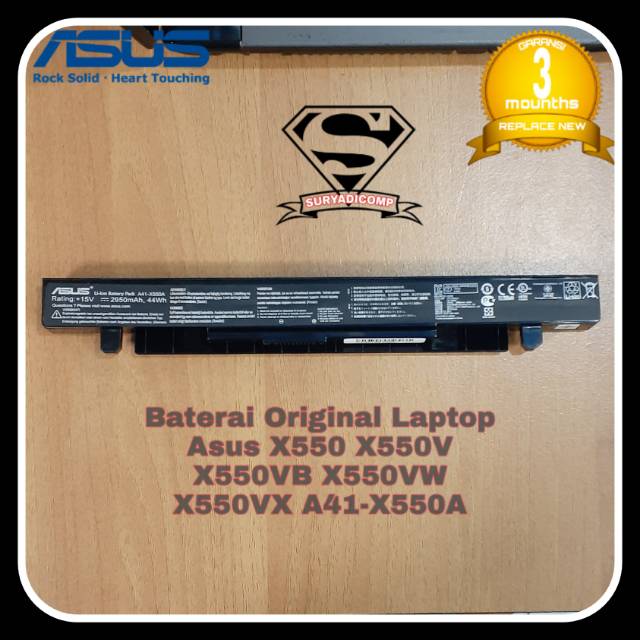 baterai original laptop asus x550 x550v x550vb x550vw x550vx a41 x550a