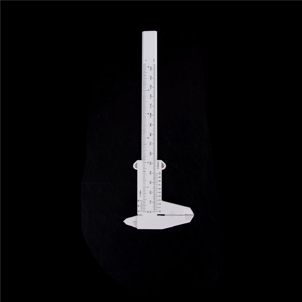 NewBaby 6 Inch 150mm Plastic Ruler Sliding Gauge Vernier Caliper Jewelry Measuring tool ID