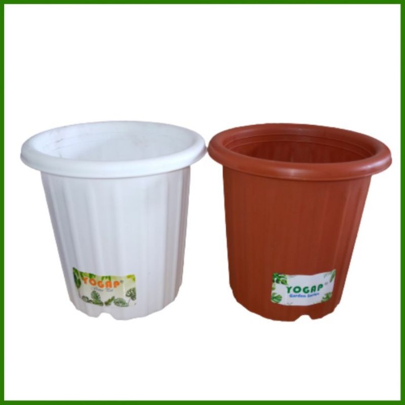 TERMURAH Pot Plastik Yogap YPT 10 warna Coklat