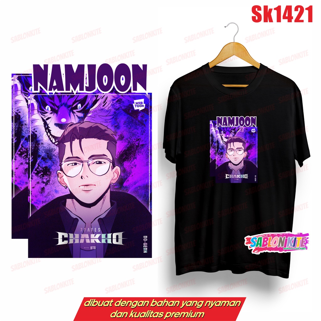 MURAH!!! KAOS KPOP CHAKHO KARTUN TIAP MEMBER SK1421 UNISEX