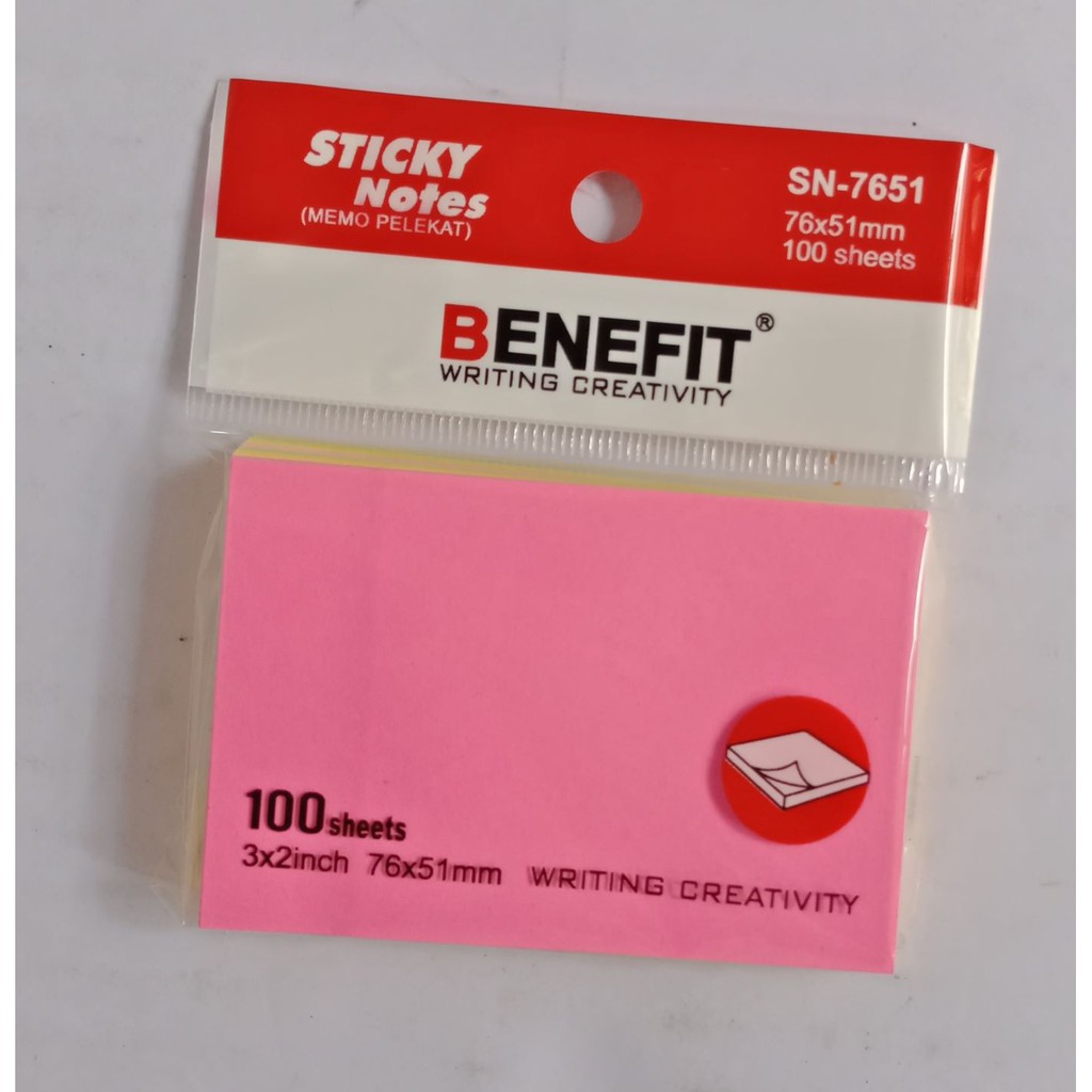 

Memo Stik 76x51 mm 3x2 inch