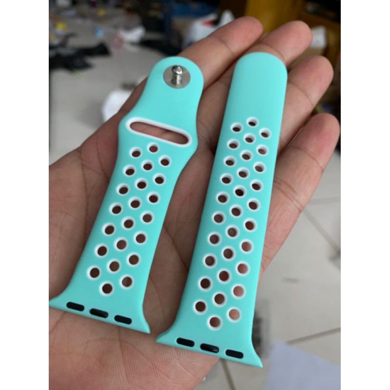 Strap Tali apple watch ruber iwatch teal tint 38/40berkualitas super