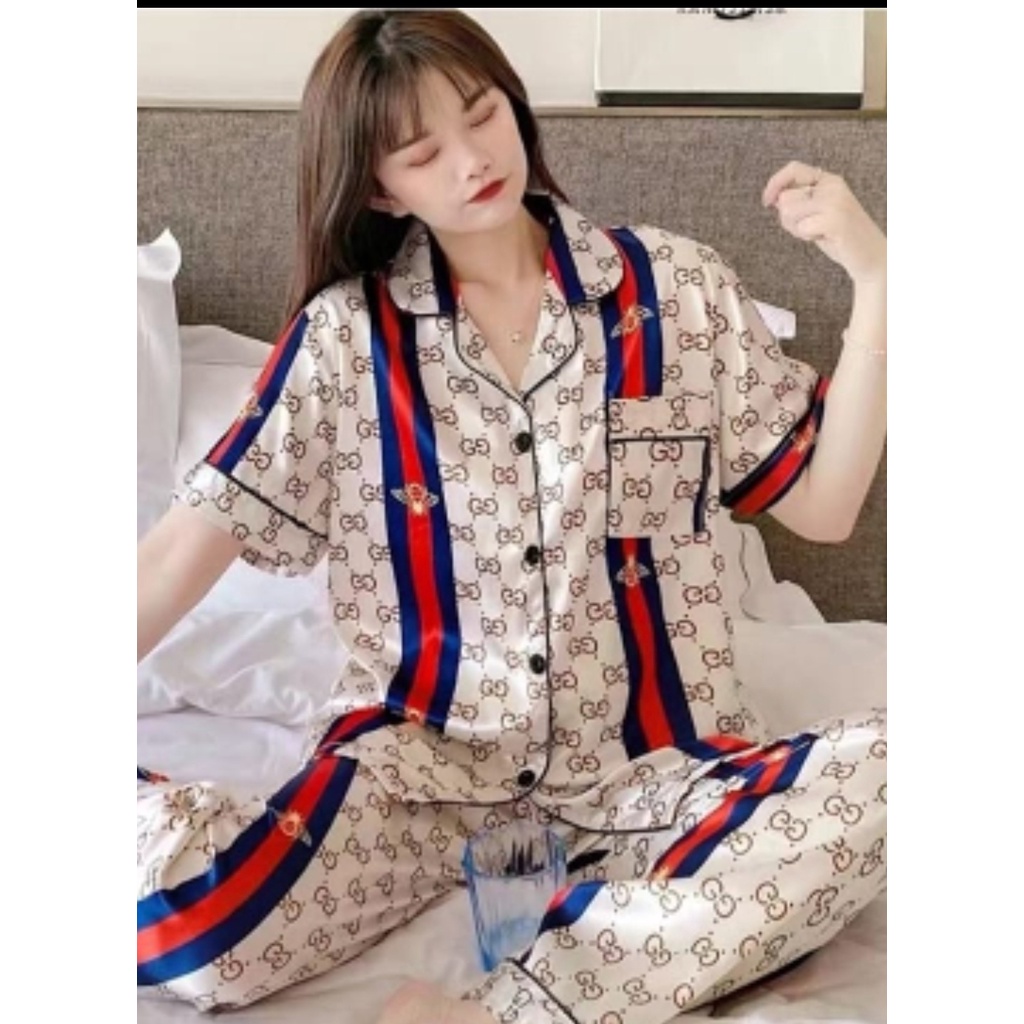 PIYAMA BAJU TIDUR SATIN PP CP IMPORT WANITA MURAH KEKINIAN