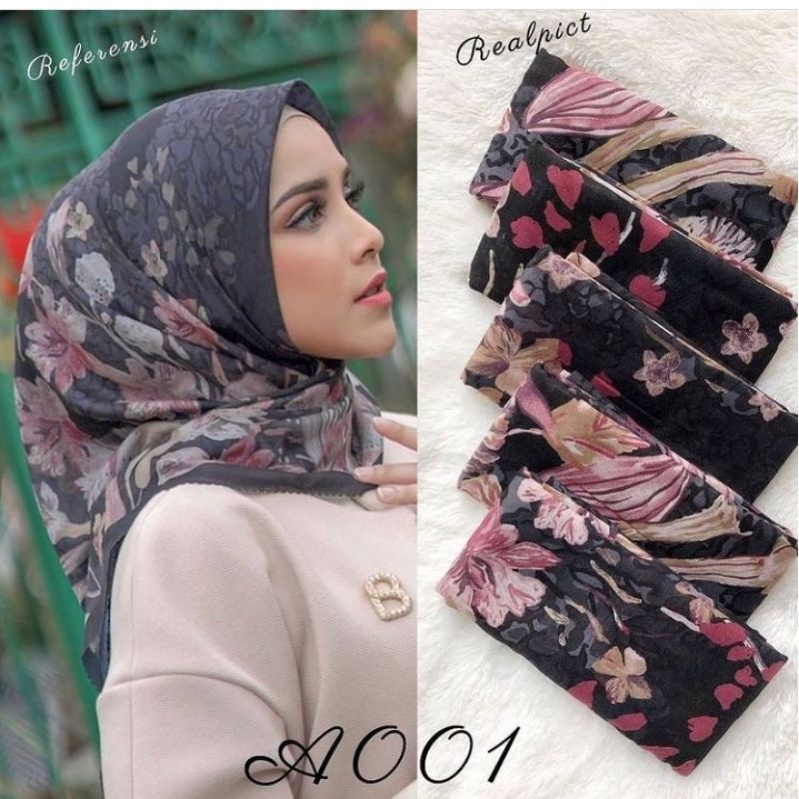 [SIAP KIRIM] HIJAB MOTIF VOAL FARSYA ADEEVA