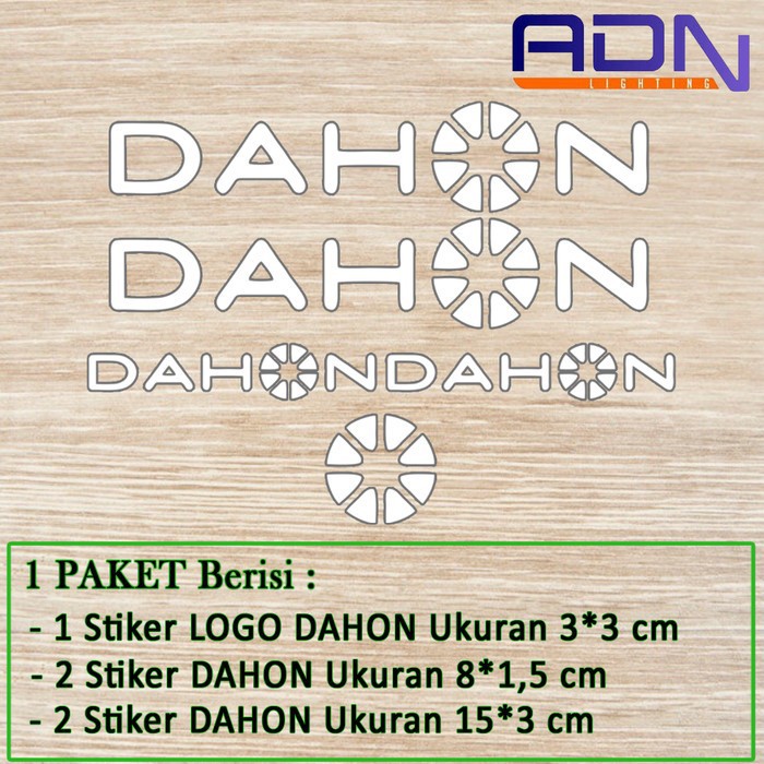 STIKER / CUTTING STICKER DAHON BIKE / SEPEDA DAHON PAKET