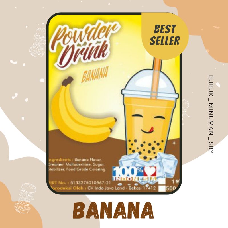 

Javaland Bubuk Minuman Banana Kemasan 1kg