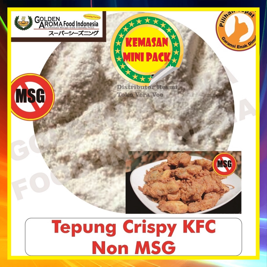 

Bubuk Tepung Bumbu Crispy Gurih KFC Non MSG 50Gr Tepung Bumbu Crispy Gurih KFC Non MSG Powder Murah Bisa Kiloan Premium Murni Tanpa Campuran Aneka Instan Asli Enak Terbaik Halal Kekinian Pabrik Grosir Agen Distributor Toko Bukan 100Gr 100 Gram