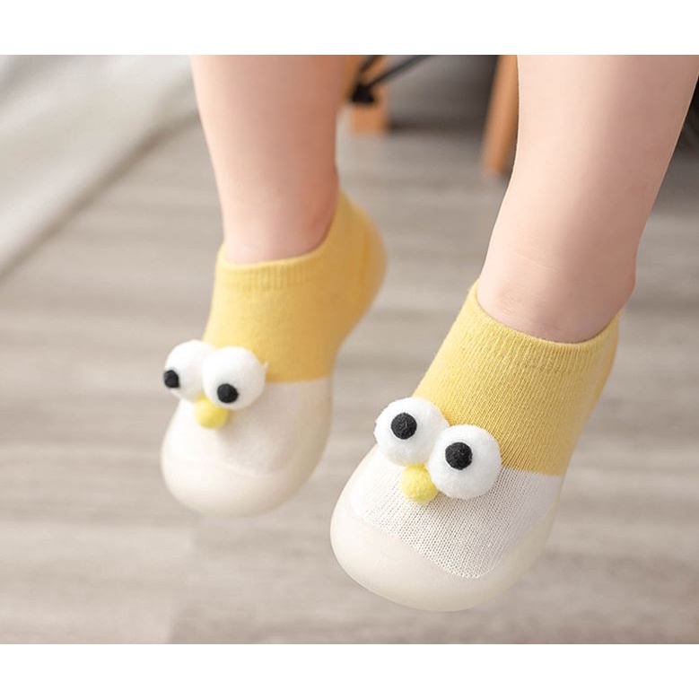 TSC -  SPE SEPATU BAYI MODEL MATA 3D PREWALKER BAYI ANTI SLIP