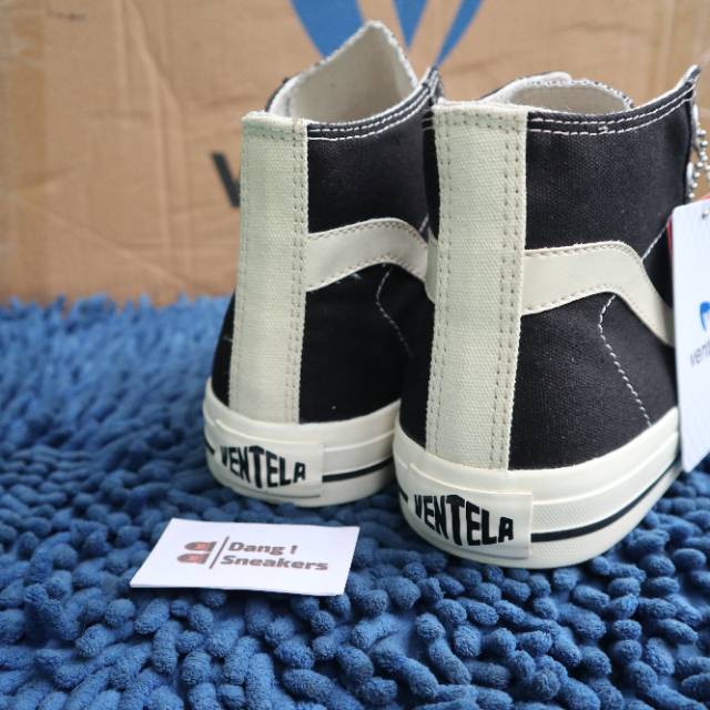 Sepatu Ventela Public Hi Black Natural sneakers murah sale merakyat-3